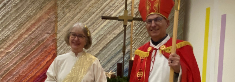 Adventsengel Kathrin Eunicke und Nikolaus Andreas Eberhorn