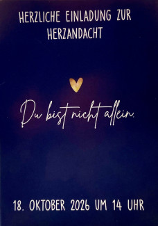 Titelseite der Einladung zur Herzandacht