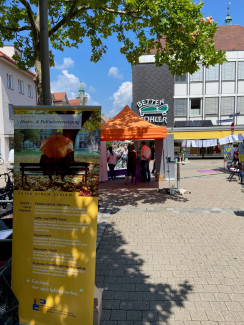 Infostand des NetHPV am 18.7.2026 in der Erlanger Fußgängerzone