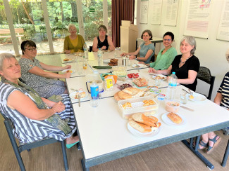 Mittagessen am Abschlusstag der Ausbildung ehrenamtliche Klinikseelsorge