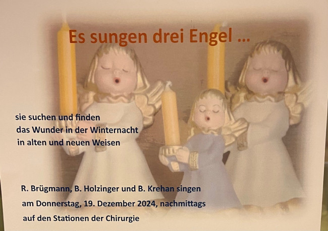 Kleine Plakate wiesen auf die Musik hin